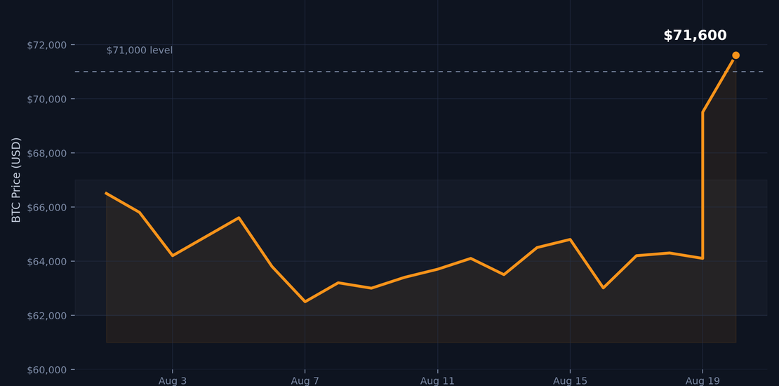 Why Did Bitcoin Rise Above $71,000?